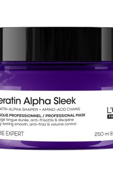 Маска LOreal Professionnel Serie Expert Keratin Alpha Sleek Mask для гладкости и контроля пушистости волос, 250 мл