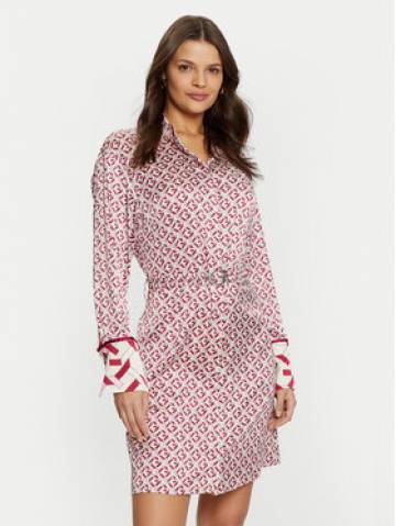 Guess Сукня-сорочка W5RK40 WF1T2 Рожевий Regular Fit Guess Сукня-сорочка W5RK40 WF1T2 Рожевий Regular Fit