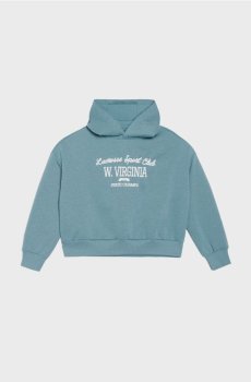 Кофта з написом - темно-бірюзовий