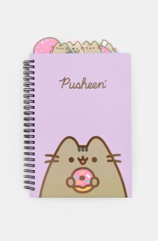 Записна книжка Pusheen - червонувато-ліловий