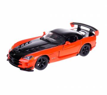 Автомодель Bburago Dodge Viper SRT10 ACR оранжево-чорний металік 1:24 (18-22114 met orange black)