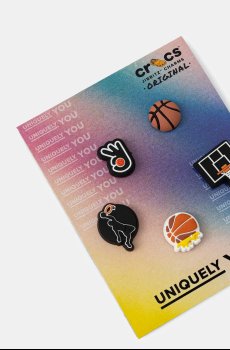 Детские значки для обуви Crocs Basketball Team 5 Pack 5 шт