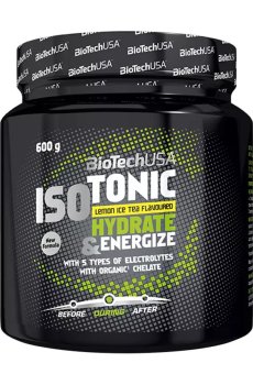 Изотоник BioTechUSA IsoTonic Hydrate & Energize Лимонный холодный чай, в порошке, 600 г