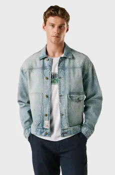 Мужская голубая джинсовая куртка MILO Голубой XL Pepe Jeans PM4027278