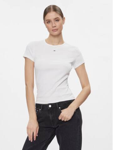 Tommy Jeans Футболка Essential DW0DW17383 Білий Slim Fit Tommy Jeans Футболка Essential DW0DW17383 Білий Slim Fit