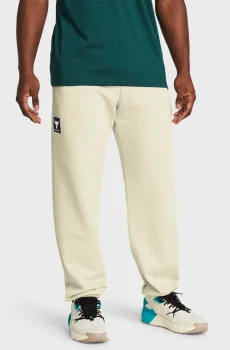 Мужские белые спортивные брюки Pjt Rock Hwt Terry Jgr Белый XXL Under Armour 1380105-273
