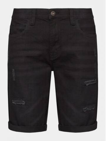 INDICODE Джинсові шорти Kaden Holes 70-104 Чорний Regular Fit INDICODE Джинсові шорти Kaden Holes 70-104 Чорний Regular Fit