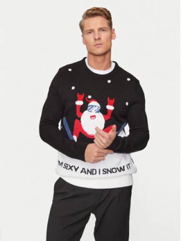 Only & Sons Светр Xmas 22031170 Чорний Regular Fit Only & Sons Светр Xmas 22031170 Чорний Regular Fit