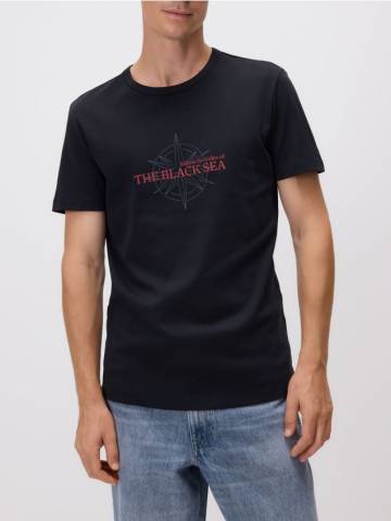 Reserved - Футболка slim fit з принтом - чорний - 426EX-99X Reserved - Футболка slim fit з принтом - чорний - 426EX-99X