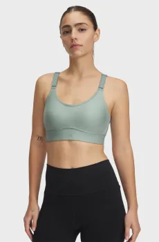 Женский мятный топ UA Infinity Mid 2.0 Bra Ментоловый XS (D-DD) Under Armour 1384123-348