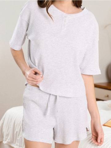 Піжамний комплект із двох предметів - сірий Піжамний комплект із двох предметів - сірий