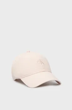 Женская розовая кепка MONOGRAM EMBROIDERY Розовый ONESIZE Calvin Klein LV04K5024G