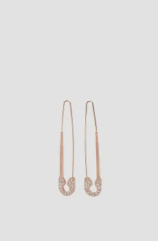 Женские золотистые серьги Золотой ONESIZE Guess UBE20101;RG