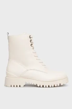 Женские белые кожаные ботинки Белый 37 Guess FL7OLOLEA10