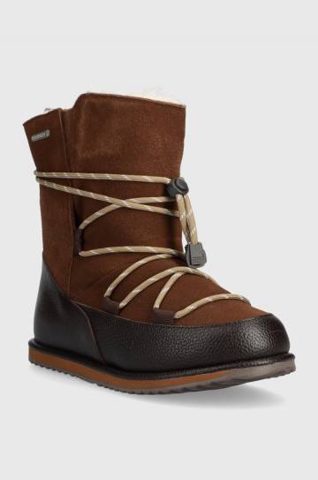 Детские кожаные сапоги Emu Australia Blackburn Teens цвет коричневый Детские кожаные сапоги Emu Australia Blackburn Teens цвет коричневый