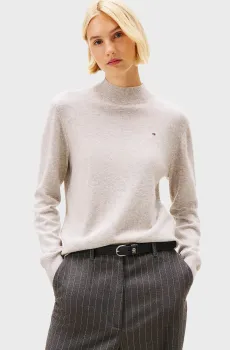 Женский серый шерстяной гольф CASH Серый L Tommy Hilfiger WW0WW47468