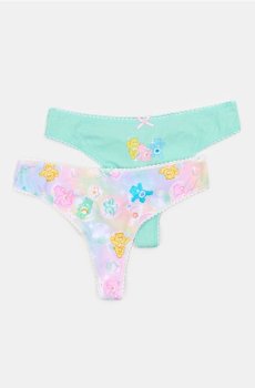 Бавовняні стринги – набір з 2 штук Care Bears - різнобарвний
