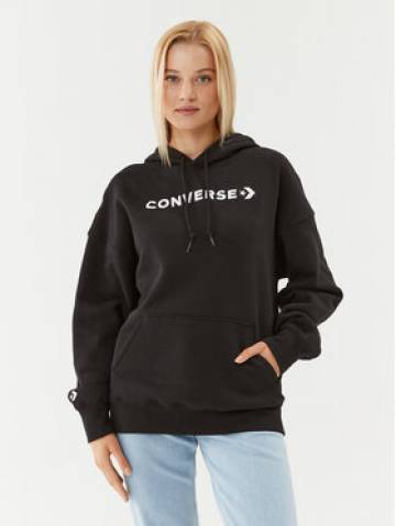 Converse Світшот Wordmark Fleece Hoodie Emb 10025690-A06 Чорний Regular Fit Converse Світшот Wordmark Fleece Hoodie Emb 10025690-A06 Чорний Regular Fit