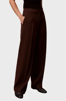 Женские темно-коричневые брюки HERO Коричневый 4-RG Calvin Klein LV040WL673