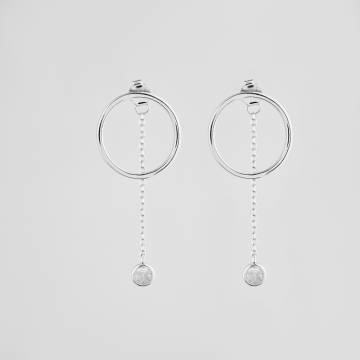 Серебряные серьги Minimal 521120б Серебряные серьги Minimal 521120б
