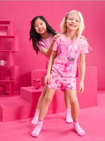 Піжамний комплект Barbie - пастельний рожевий Піжамний комплект Barbie - пастельний рожевий