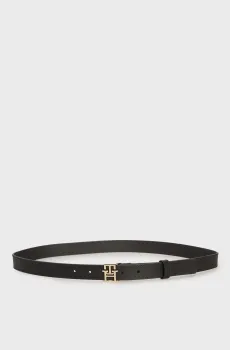 Женский черный кожаный ремень MODERN 2.5 Черный 85 Tommy Hilfiger AW0AW17496
