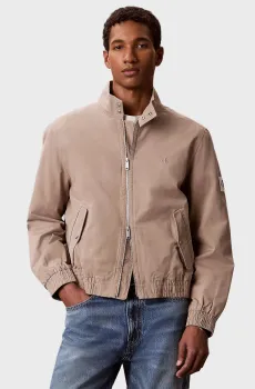 Мужская бежевая куртка LS LTWT COTTON PADDED HARRINGTON Бежевый L Calvin Klein Jeans LV04RG404G