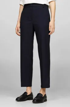 Женские темно-синие брюки CORE SLIM STRAIGHT Синий S Tommy Hilfiger WW0WW39723