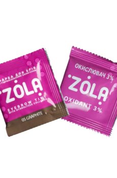 Уценка! Набор для покраски бровей Zola Eyebrow Tint (краска 05 Graphite, 5 мл + окислитель 3%, 5 мл)