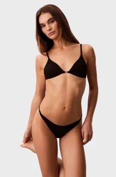 Женские черные трусики от купальника BIKINI Черный L Calvin Klein LV00Q61124