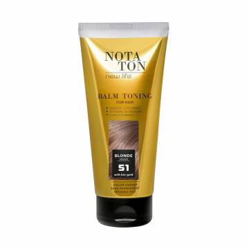 Тонирующий бальзам для волос Notaton New Life Balm Toning с био-золотом, 51 Русый, 150 мл Тонирующий бальзам для волос Notaton New Life Balm Toning с био-золотом, 51 Русый, 150 мл