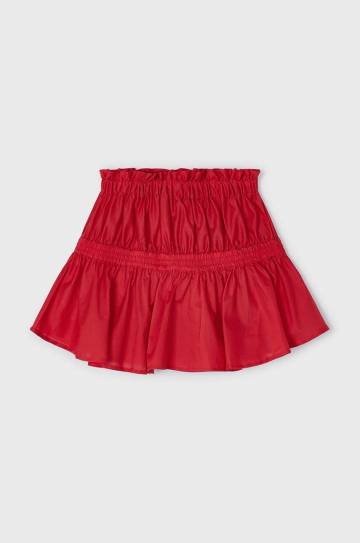 Детская хлопковая юбка Mayoral цвет фиолетовый mini расклешённая Детская хлопковая юбка Mayoral цвет фиолетовый mini расклешённая