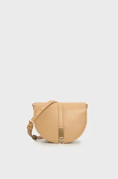 Женская бежевая сумка TH HERITAGE SADDLE BAG Бежевый ONESIZE Tommy Hilfiger AW0AW17164