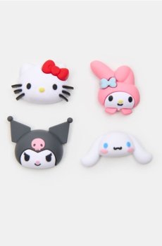 Набір магнітів Hello Kitty and Friends 4 штуки - різнобарвний