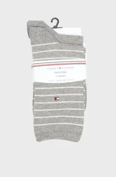 Женские серые носки (2 пары) SMALL Серый 35-38 Tommy Hilfiger 100001494