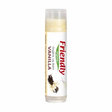 Бальзам для губ Friendly Organic Lip Balm Vanilla Flavor Ваниль, для детей и мам, 4.25 г Бальзам для губ Friendly Organic Lip Balm Vanilla Flavor Ваниль, для детей и мам, 4.25 г
