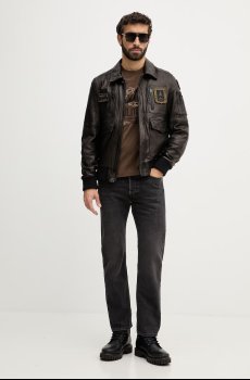 Кожаная куртка Aeronautica Militare