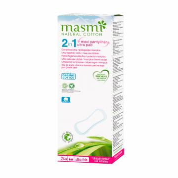 Ежедневные гигиенические прокладки Masmi Ultra Thin 2 в 1, 24 шт Ежедневные гигиенические прокладки Masmi Ultra Thin 2 в 1, 24 шт