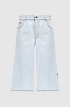 Голубые джинсовые кюлоты