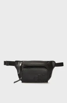 Мужская черная поясная сумка SCULPTED IMPRESSION Черный ONESIZE Calvin Klein LV04G3160G