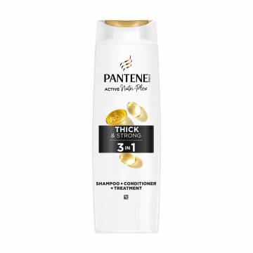 Шампунь для волос 3-в-1 Pantene Pro-V Thick & Strong Густые и крепкие, 325 мл Шампунь для волос 3-в-1 Pantene Pro-V Thick & Strong Густые и крепкие, 325 мл