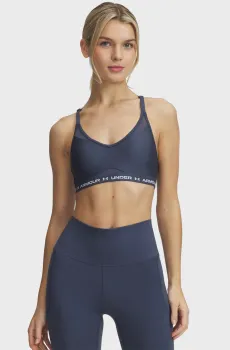 Женский темно-серый топ UA Crossback Low Bra Серый L Under Armour 1386424-044