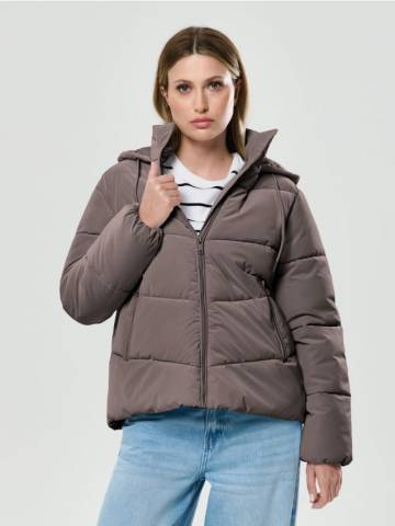 Куртка пффер з утепленням - сіро-фіолетовий Куртка пффер з утепленням - сіро-фіолетовий