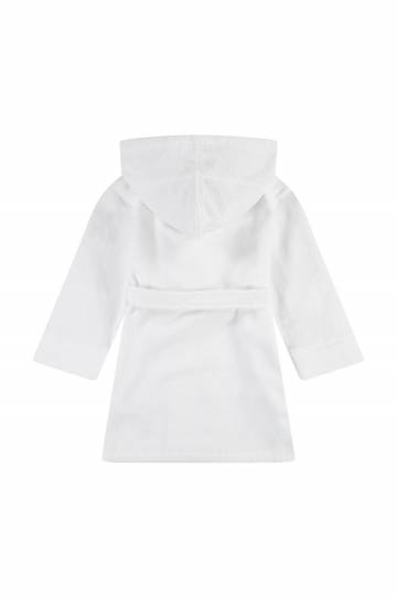 Детский хлопковый халат Polo Ralph Lauren цвет белый 8P0188 Детский хлопковый халат Polo Ralph Lauren цвет белый 8P0188