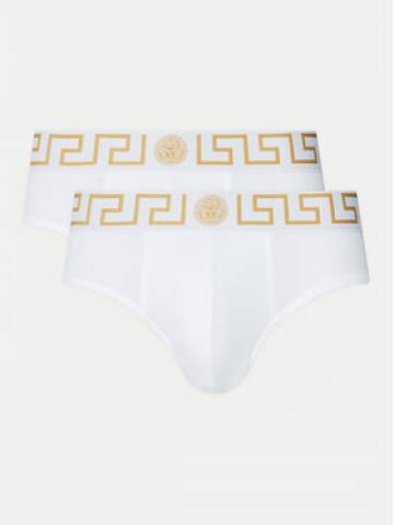 Versace Набір з 2 пар сліпів AU10180 1A10011 Білий