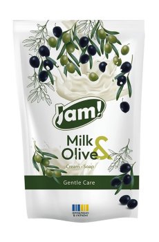 Крем-мыло JAM! Milk & Olive Cream-Soap Gentle Care с глицерином, 300 г