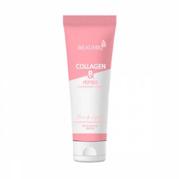 Очищающая пенка для умывания BeaumiQ Collagen & Peptide Cleansing Foam, 120 мл