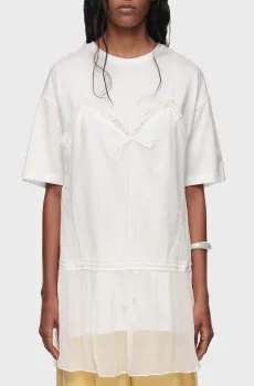 Женская белая футболка Белый M Bimba Y Lola 261BR7499.10070