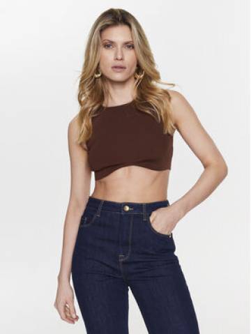 Patrizia Pepe Топ 8K0110/K082-B754 Коричневий Slim Fit Patrizia Pepe Топ 8K0110/K082-B754 Коричневий Slim Fit