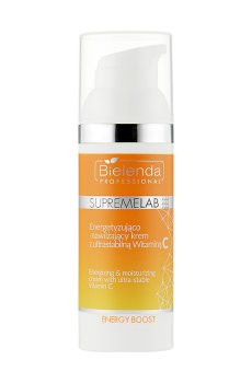 Энергетический и увлажняющий крем для лица Bielenda Professional Supremelab Energy Boost Cream со стабильным витамином С, 50 мл